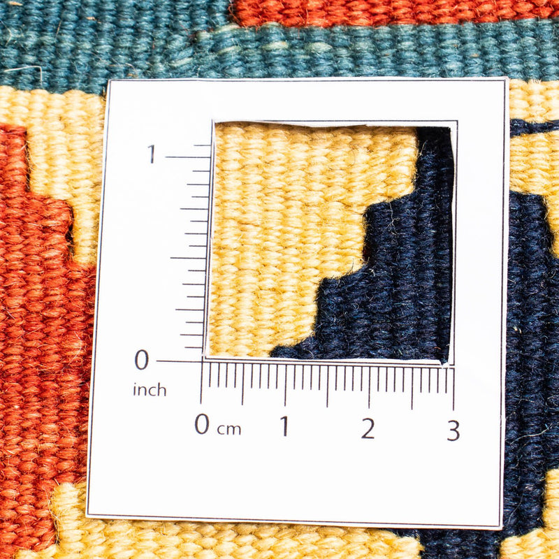 Tappeto Kelim - Orientale quadrato  - 100 x 100 cm - blu
