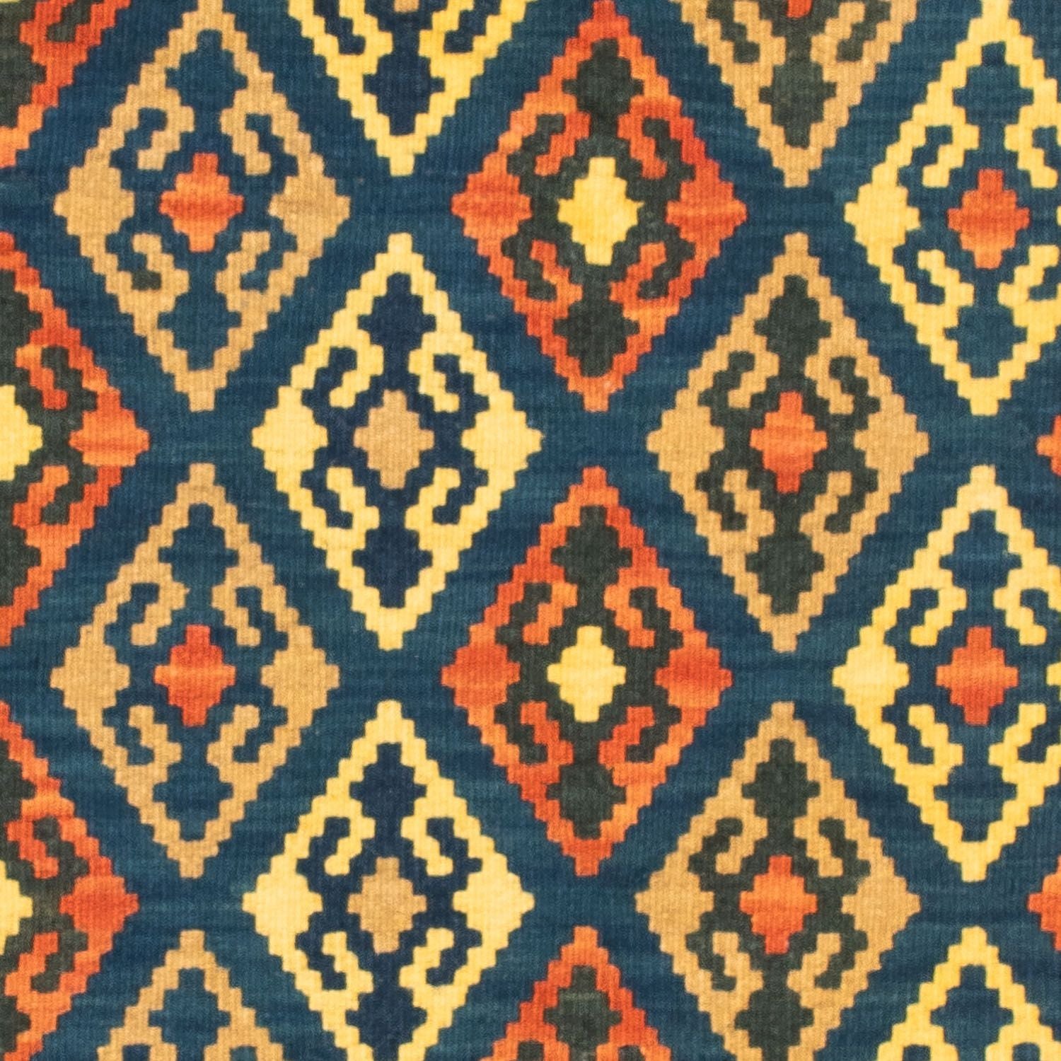 Tappeto Kelim - Orientale quadrato  - 107 x 100 cm - blu scuro
