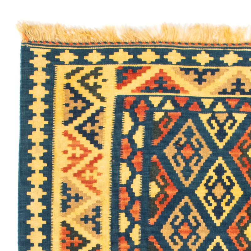 Tappeto Kelim - Orientale quadrato  - 107 x 100 cm - blu scuro