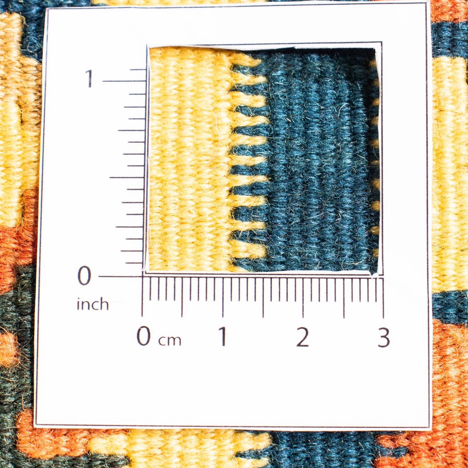 Tappeto Kelim - Orientale quadrato  - 107 x 100 cm - blu scuro