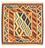 Tappeto Kelim - Orientale quadrato  - 101 x 99 cm - beige