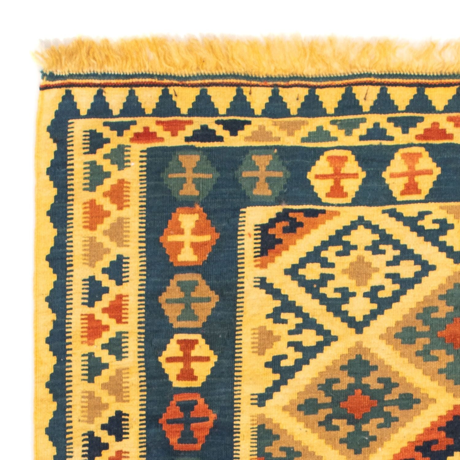 Tappeto Kelim - Orientale quadrato  - 102 x 95 cm - giallo