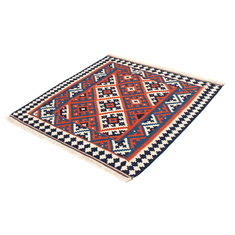 Tappeto Kelim - Orientale quadrato  - 103 x 101 cm - rosso scuro