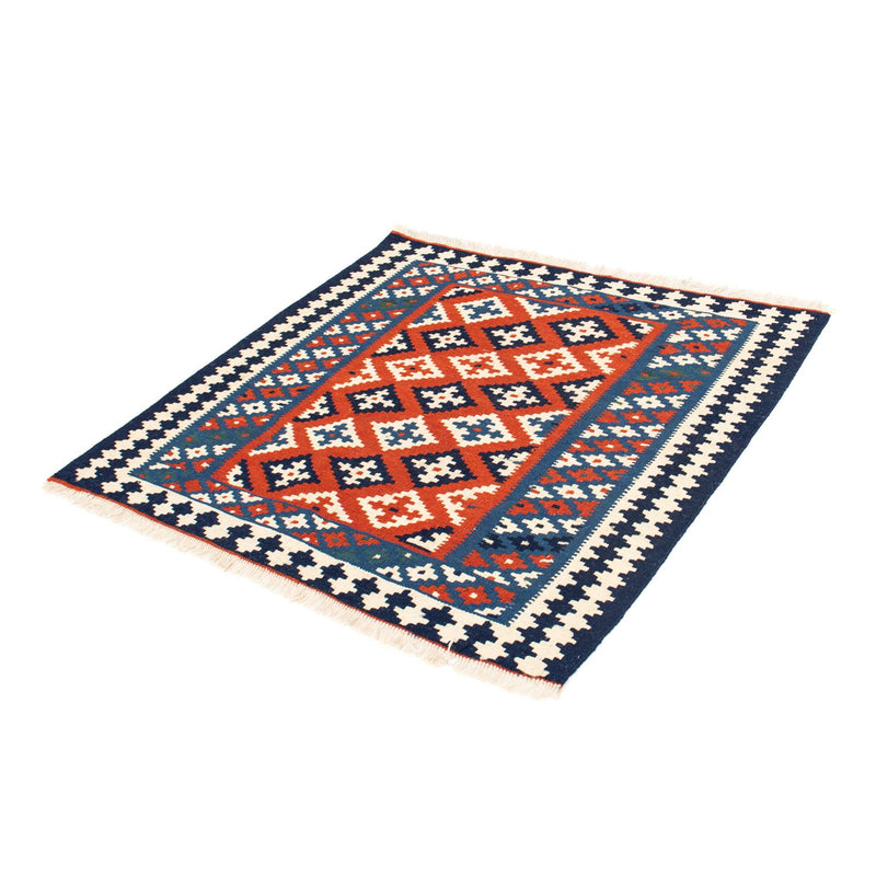 Tappeto Kelim - Orientale quadrato  - 103 x 100 cm - blu scuro