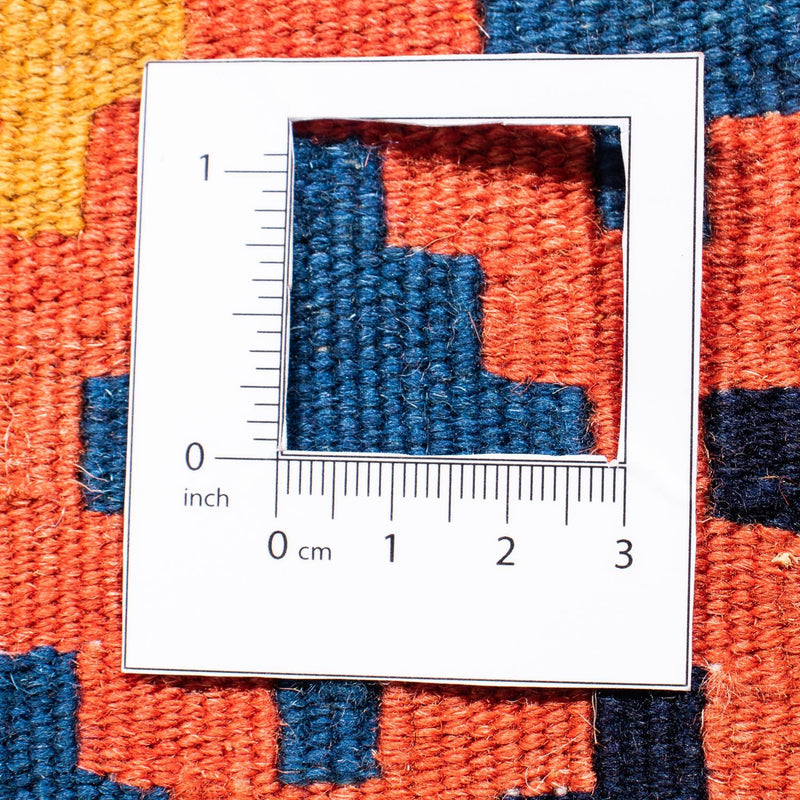 Tappeto Kelim - Orientale quadrato  - 100 x 96 cm - blu scuro