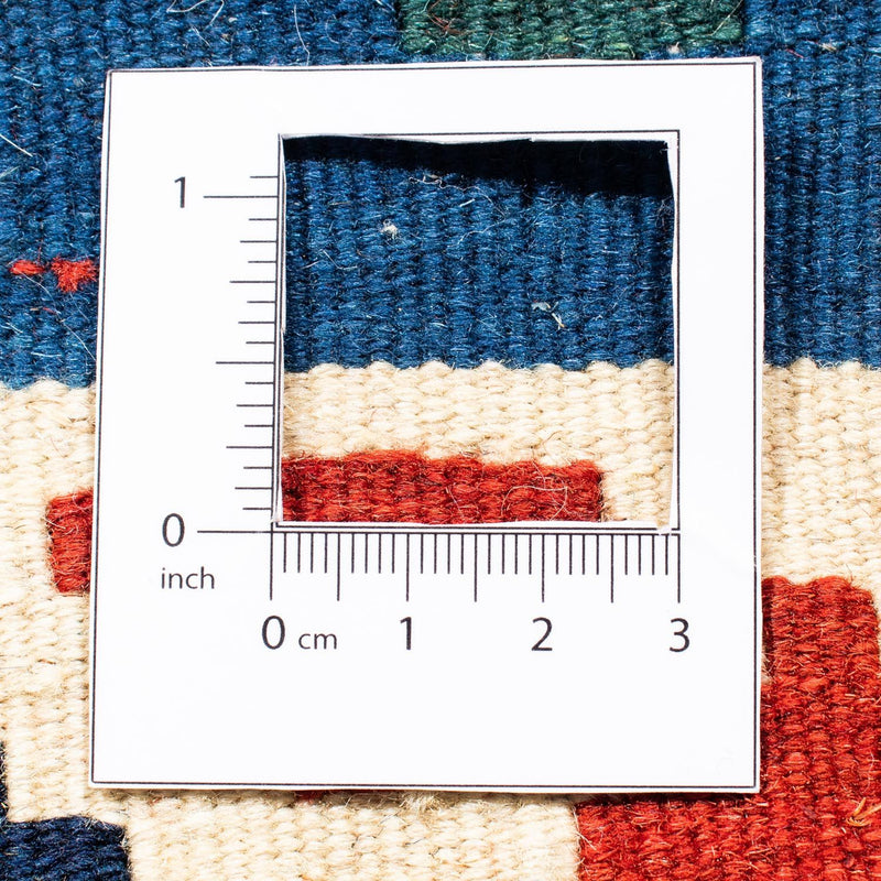 Tappeto Kelim - Orientale quadrato  - 100 x 100 cm - blu scuro