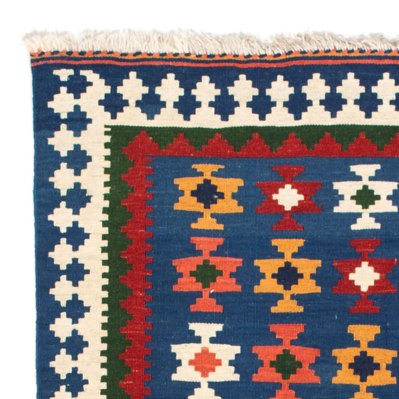 Tappeto Kelim - Orientale quadrato  - 104 x 100 cm - blu scuro