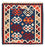 Tappeto Kelim - Orientale quadrato  - 104 x 102 cm - blu scuro