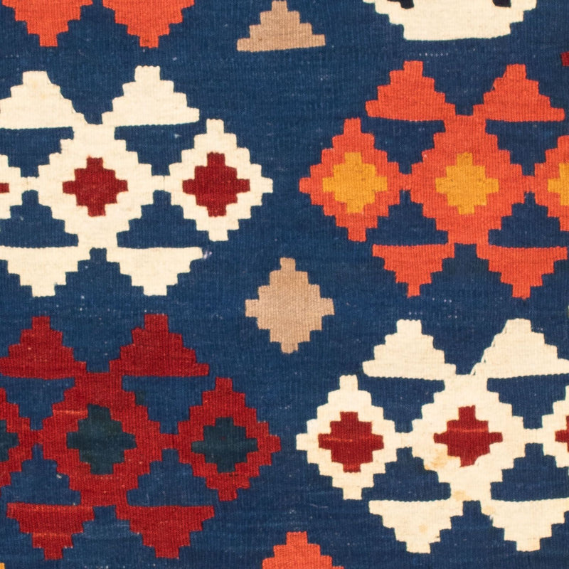 Tappeto Kelim - Orientale quadrato  - 104 x 102 cm - blu scuro