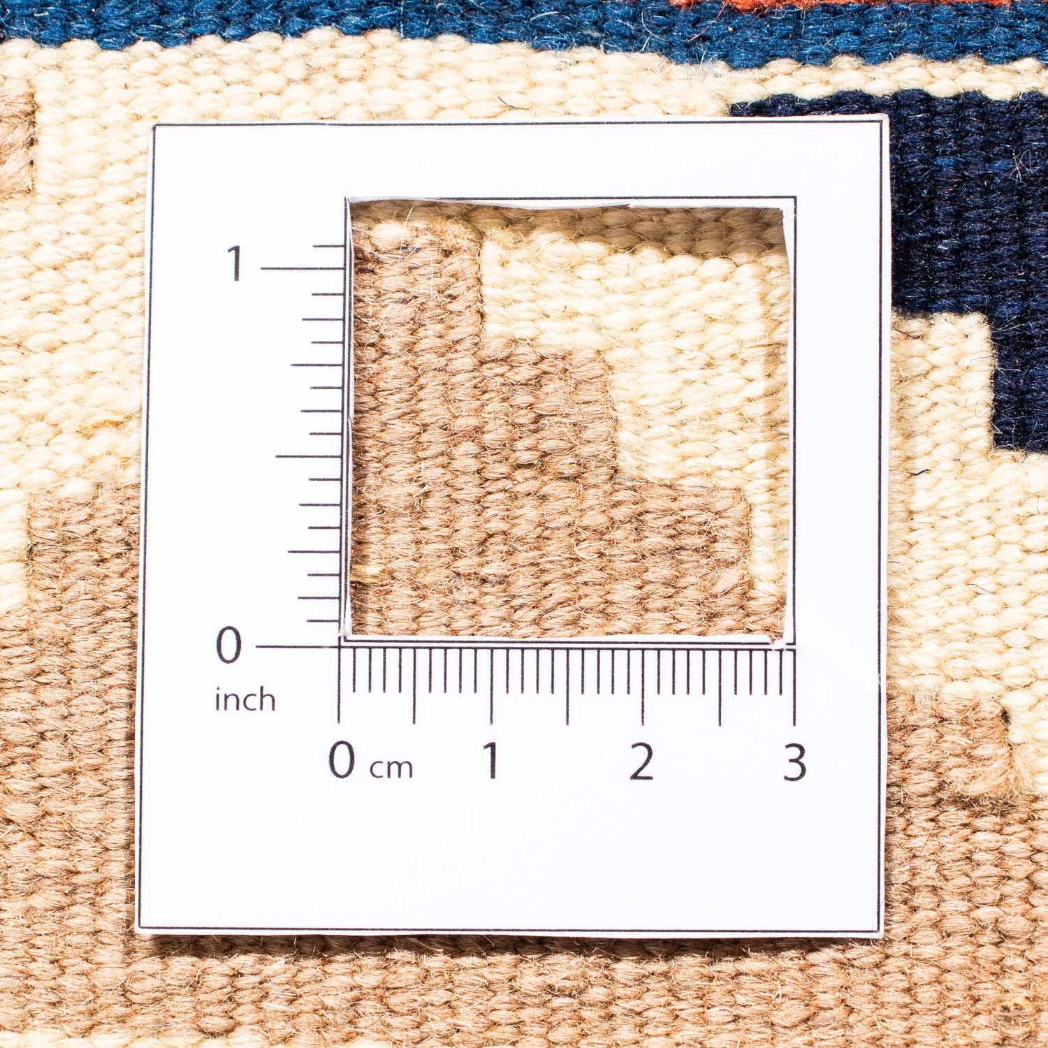 Tappeto Kelim - Orientale quadrato  - 104 x 102 cm - blu scuro