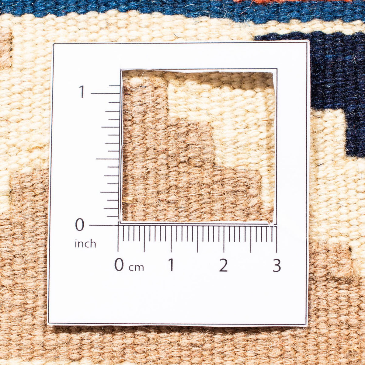 Tappeto Kelim - Orientale quadrato  - 104 x 102 cm - blu scuro
