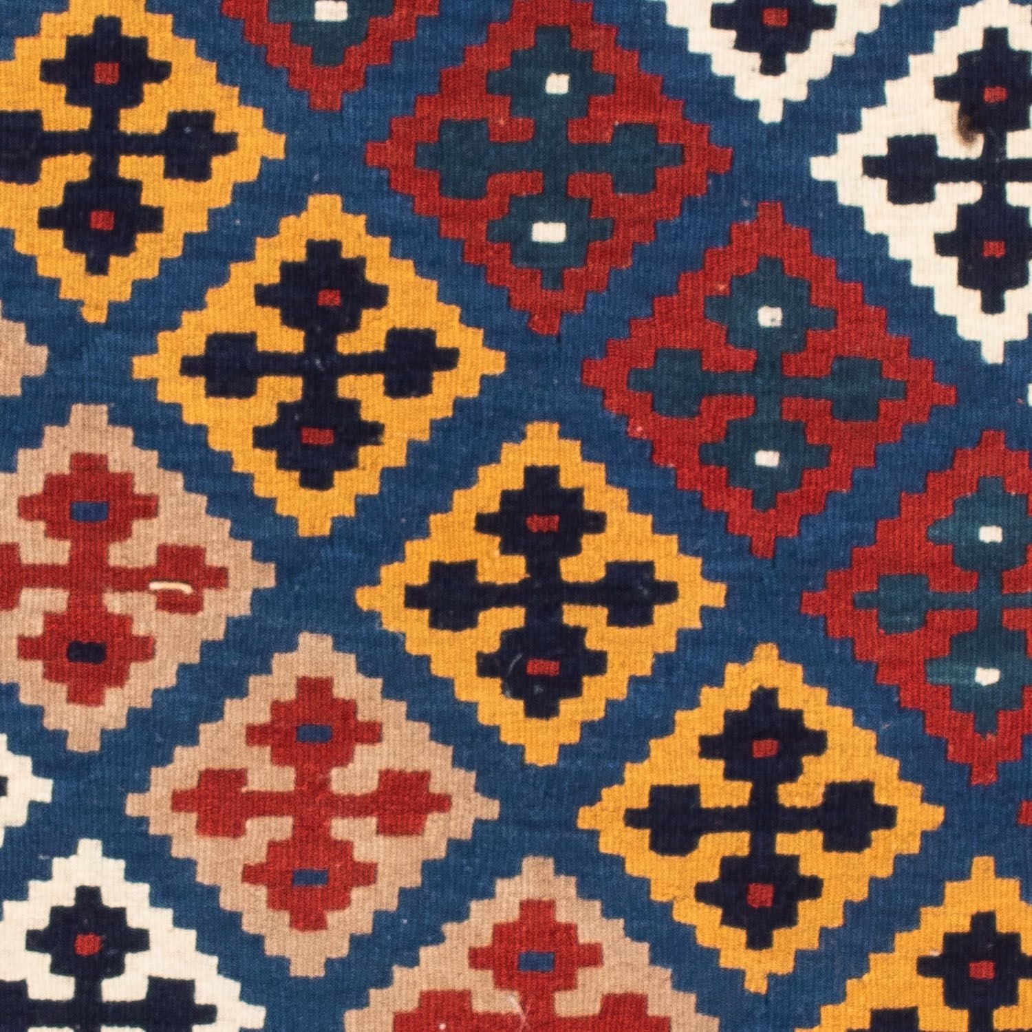 Tappeto Kelim - Orientale quadrato  - 104 x 103 cm - blu scuro
