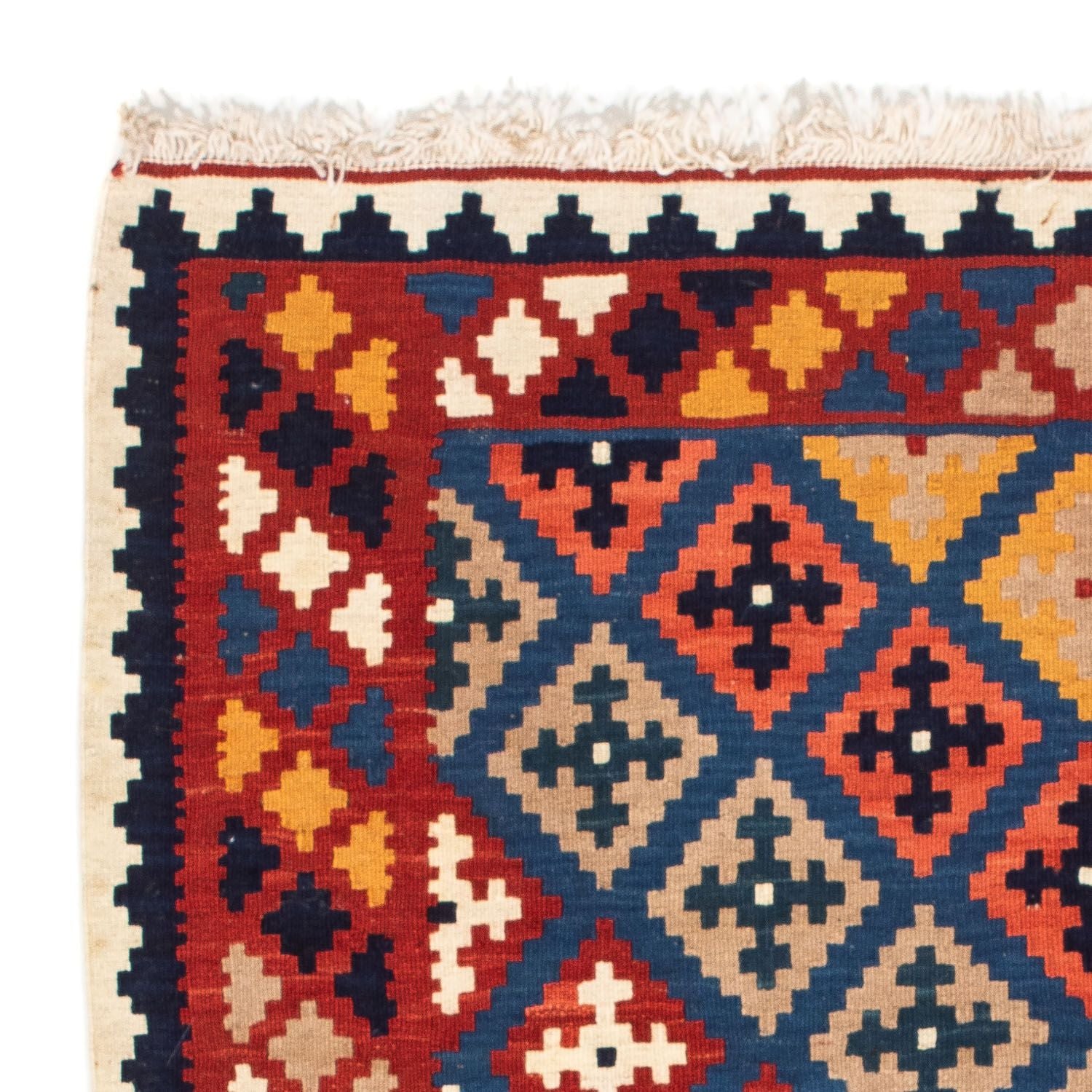 Tappeto Kelim - Orientale quadrato  - 103 x 97 cm - blu scuro