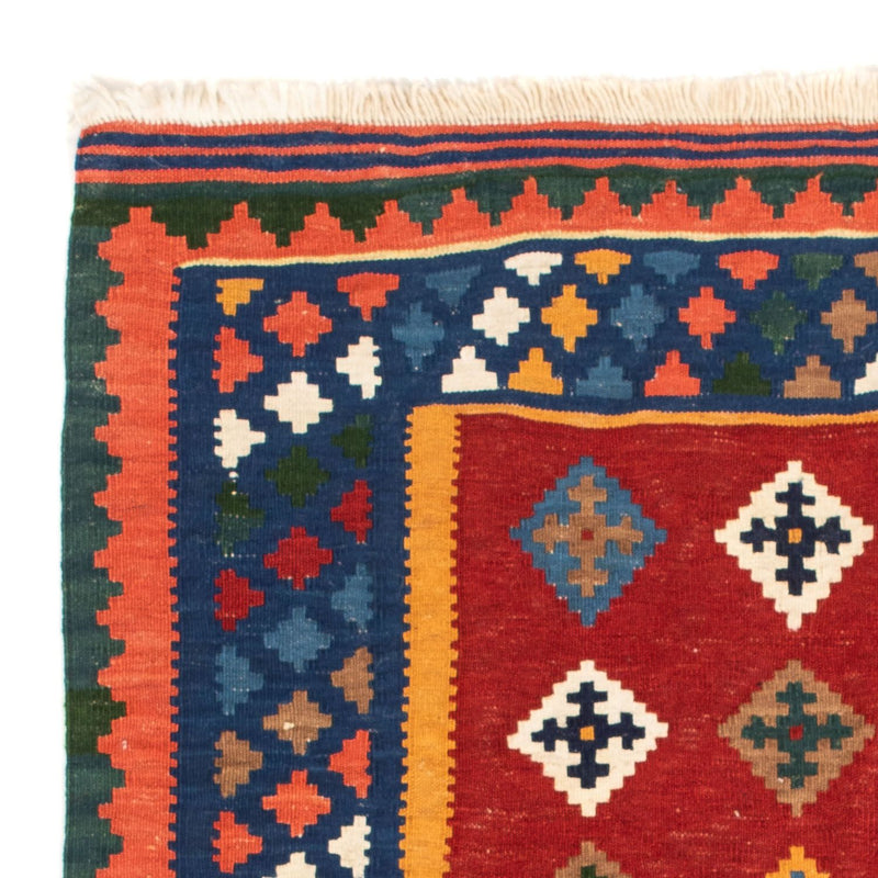 Tappeto Kelim - Orientale quadrato  - 104 x 101 cm - rosso scuro