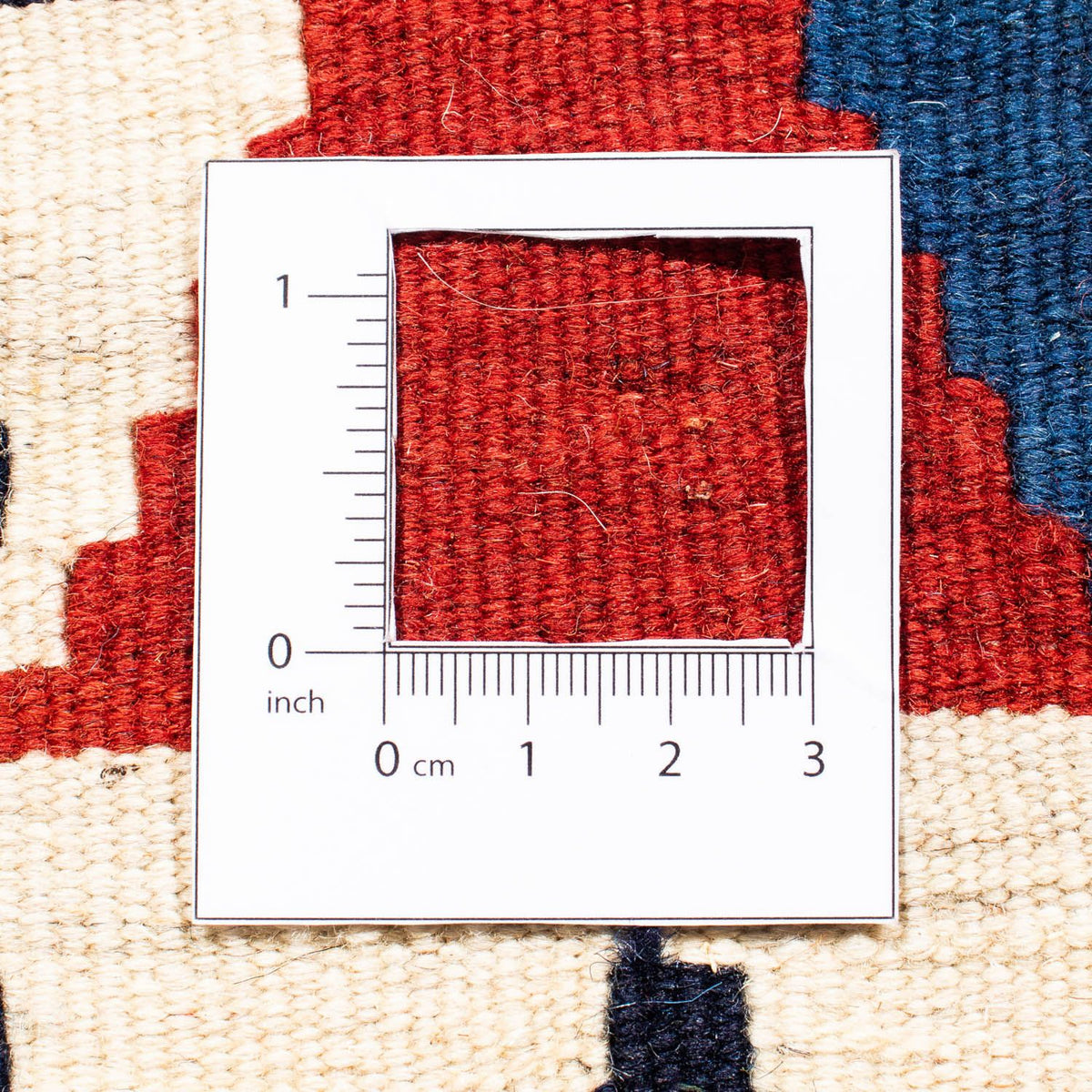 Tappeto Kelim - Orientale quadrato  - 100 x 96 cm - blu scuro