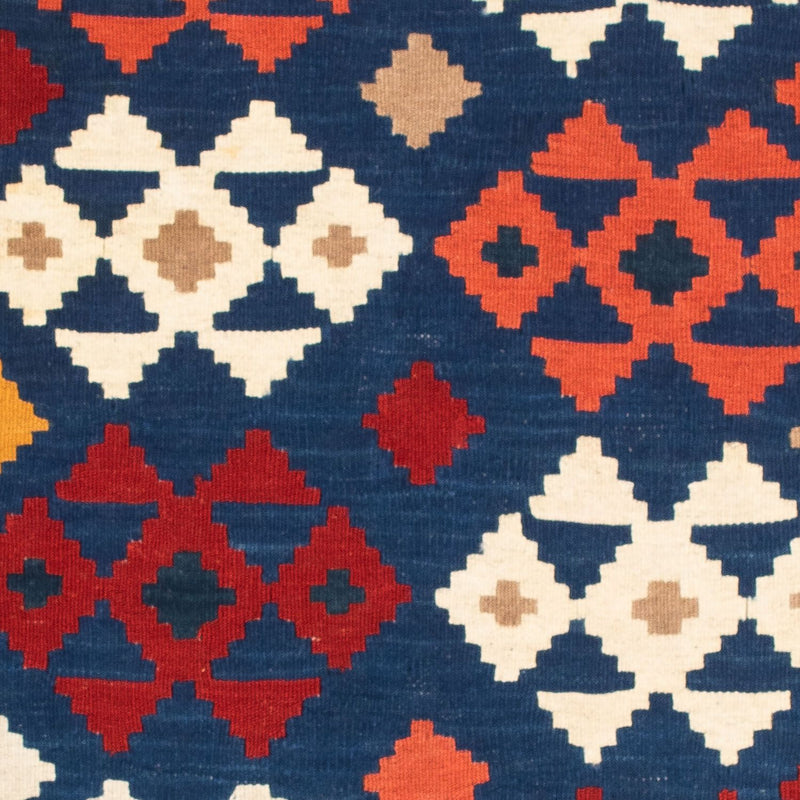 Tappeto Kelim - Orientale quadrato  - 103 x 100 cm - blu scuro
