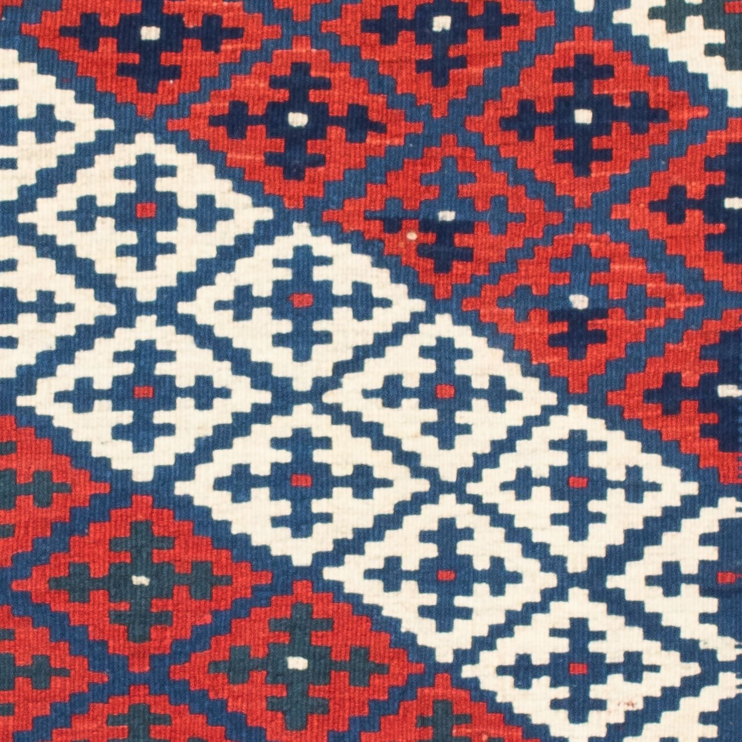 Tappeto Kelim - Orientale quadrato  - 100 x 95 cm - blu scuro