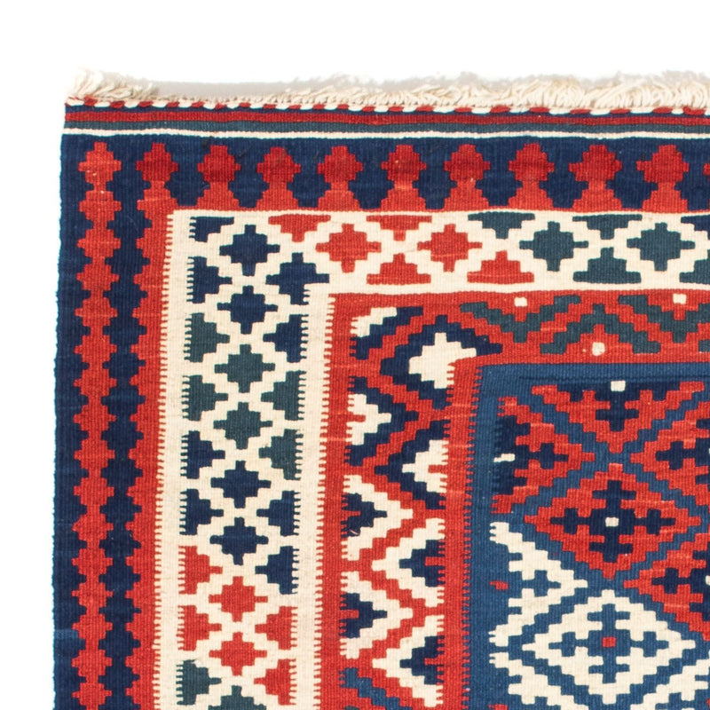 Tappeto Kelim - Orientale quadrato  - 100 x 95 cm - blu scuro