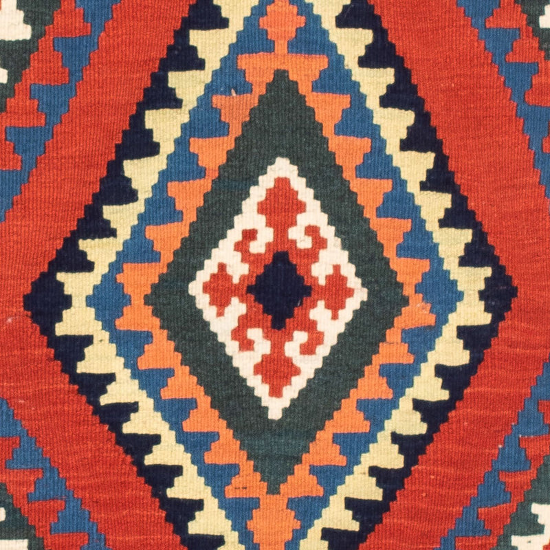 Tappeto Kelim - Orientale quadrato  - 102 x 98 cm - rosso scuro