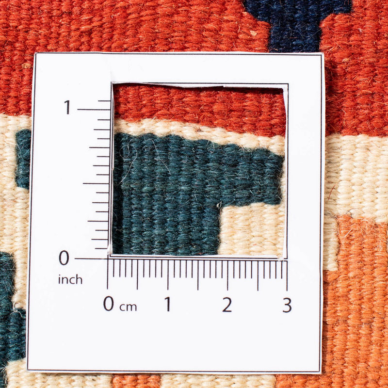 Tappeto Kelim - Orientale quadrato  - 102 x 98 cm - rosso scuro