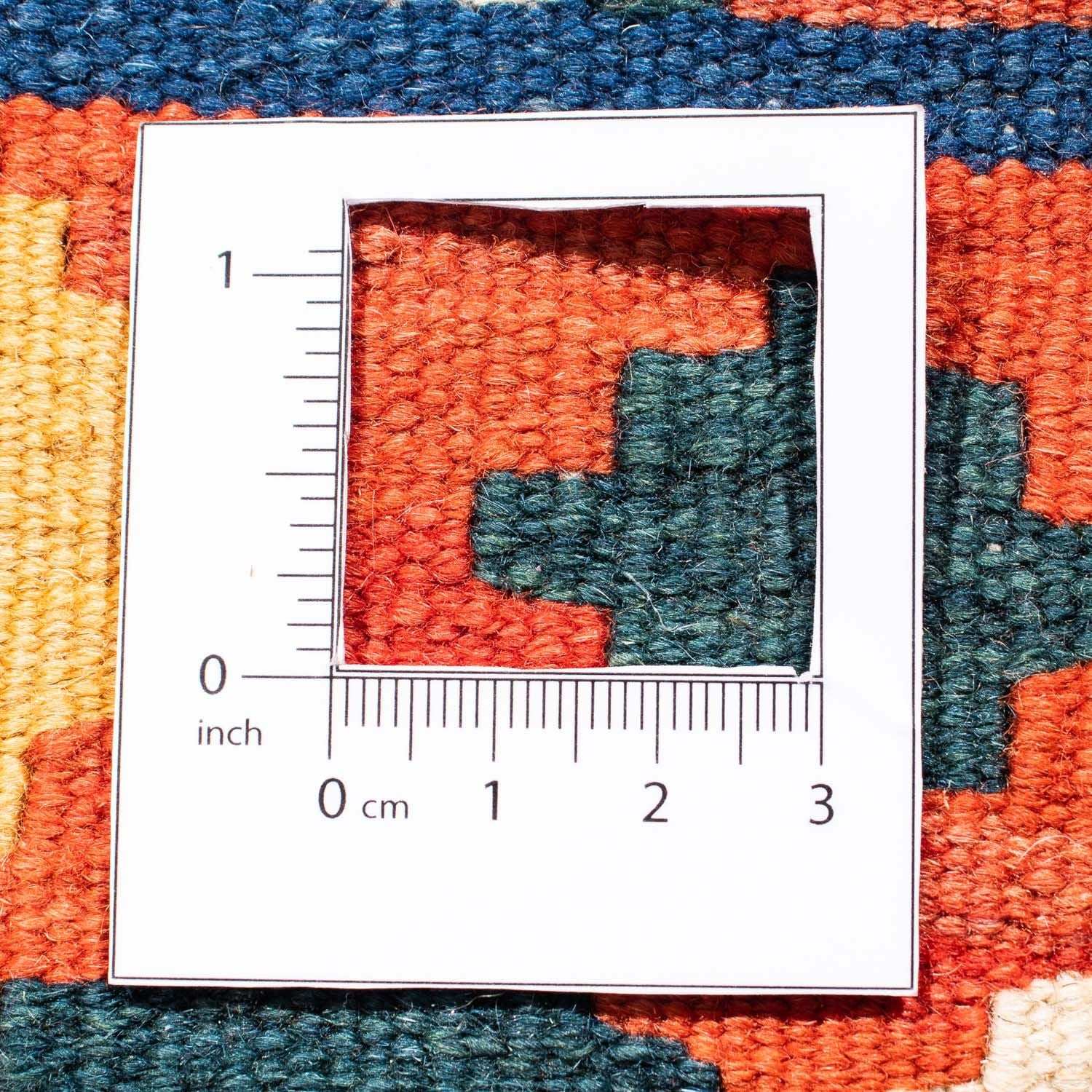 Tappeto Kelim - Orientale quadrato  - 100 x 98 cm - blu scuro