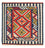 Tappeto Kelim - Orientale quadrato  - 107 x 103 cm - rosso