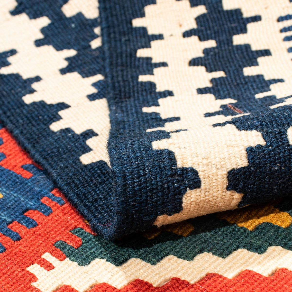 Tappeto Kelim - Orientale quadrato  - 107 x 103 cm - rosso