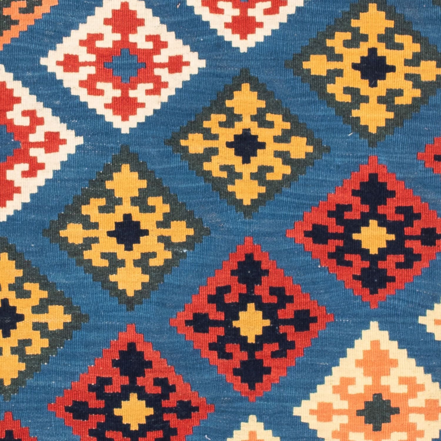 Tappeto Kelim - Orientale quadrato  - 110 x 107 cm - blu