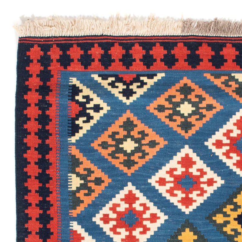 Tappeto Kelim - Orientale quadrato  - 110 x 107 cm - blu