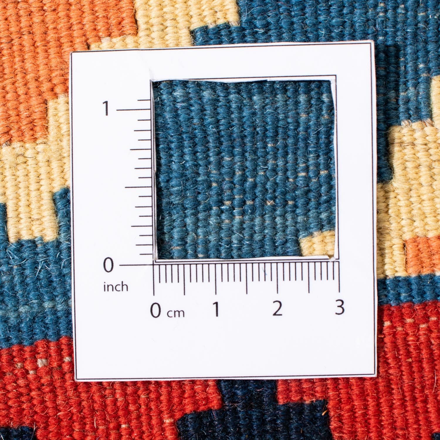 Tappeto Kelim - Orientale quadrato  - 110 x 107 cm - blu