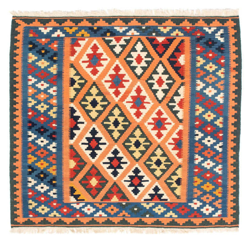 Tappeto Kelim - Orientale quadrato  - 103 x 100 cm - marrone chiaro