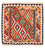Tappeto Kelim - Orientale quadrato  - 108 x 104 cm - arancione