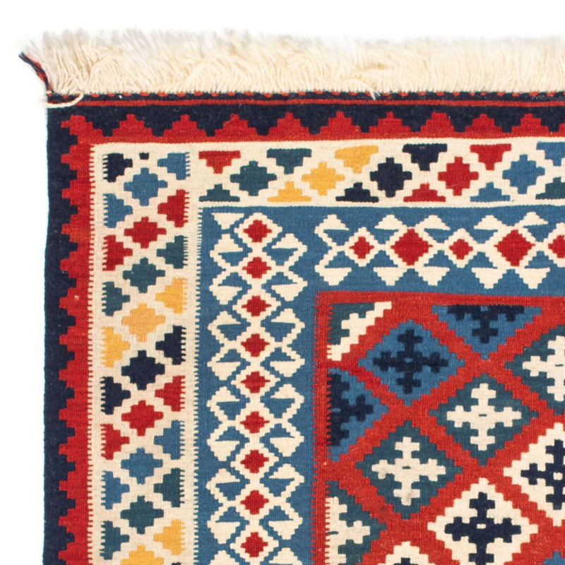 Tappeto Kelim - Orientale quadrato  - 105 x 103 cm - rosso