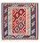 Tappeto Kelim - Orientale quadrato  - 104 x 102 cm - rosso scuro
