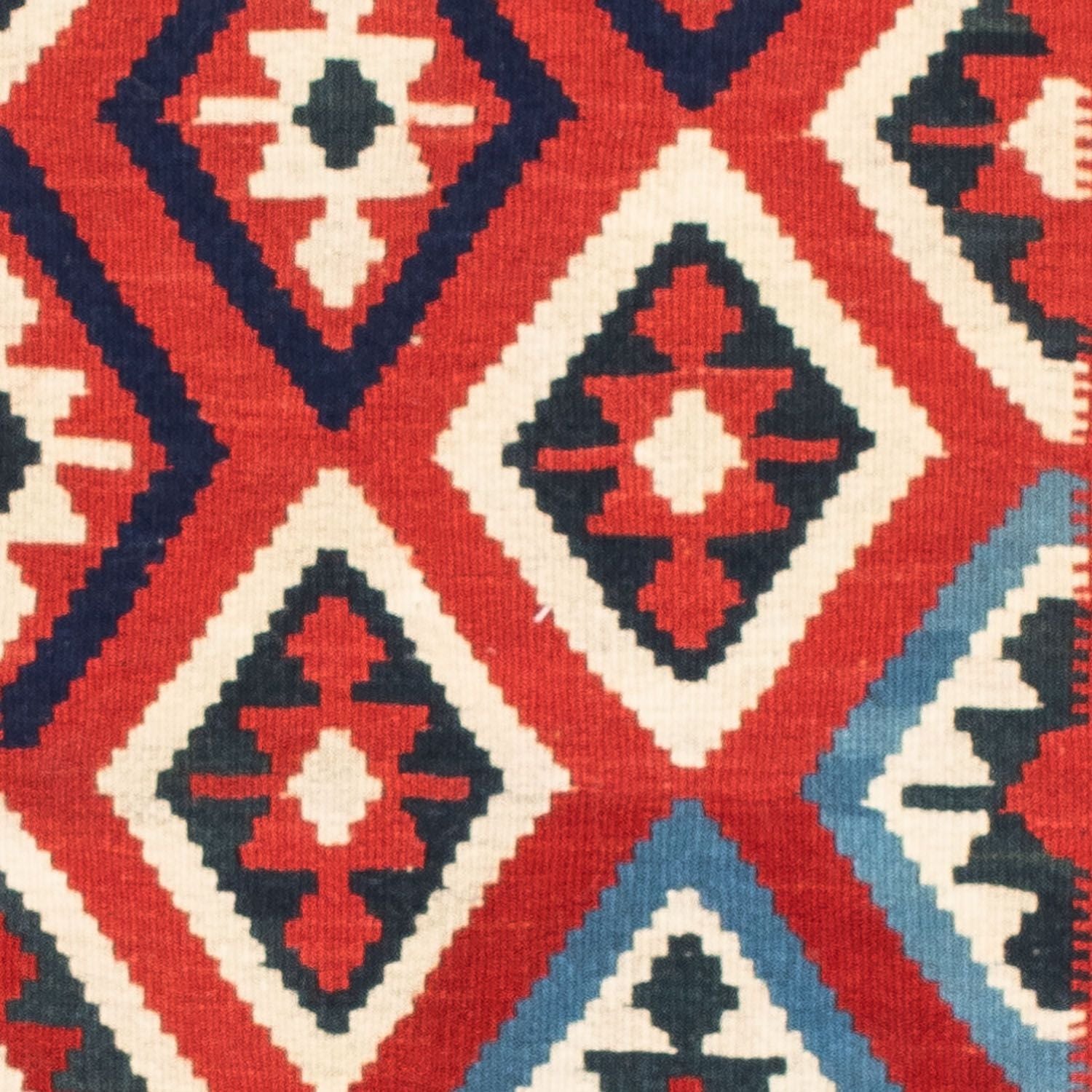 Tappeto Kelim - Orientale quadrato  - 104 x 102 cm - rosso scuro
