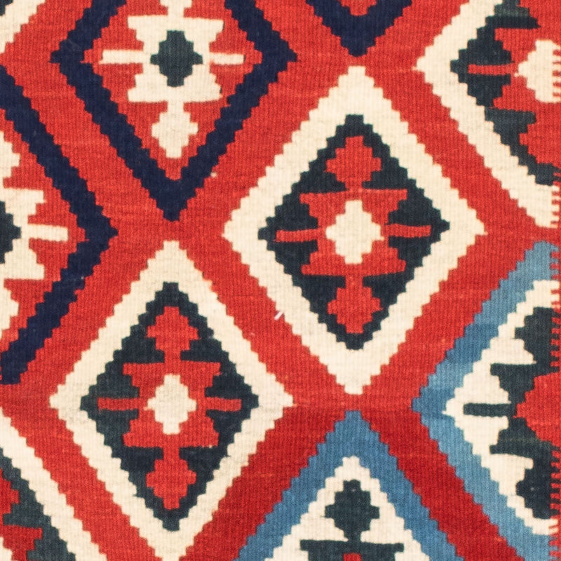Tappeto Kelim - Orientale quadrato  - 104 x 102 cm - rosso scuro