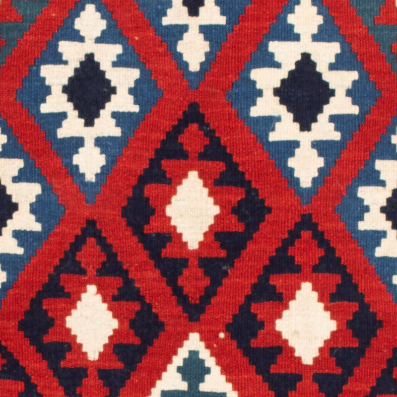 Tappeto Kelim - Orientale quadrato  - 106 x 103 cm - rosso scuro