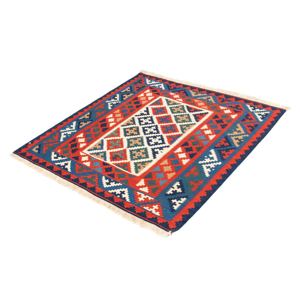Tappeto Kelim - Orientale quadrato  - 105 x 104 cm - multicolore