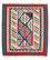 Tappeto Kelim - Orientale quadrato  - 125 x 110 cm - blu