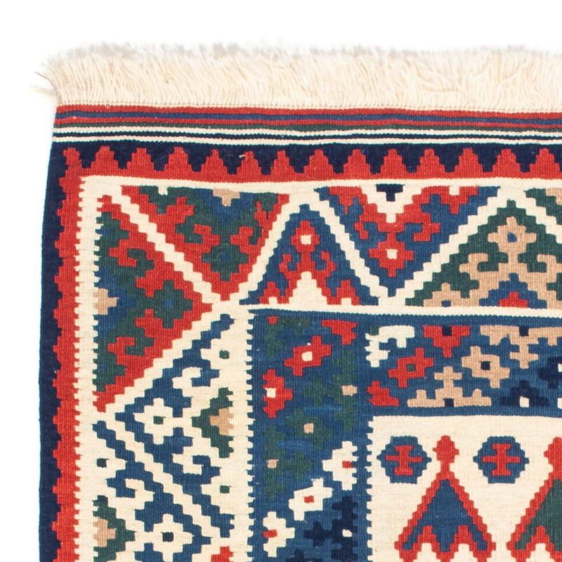 Tappeto Kelim - Orientale quadrato  - 117 x 102 cm - blu scuro