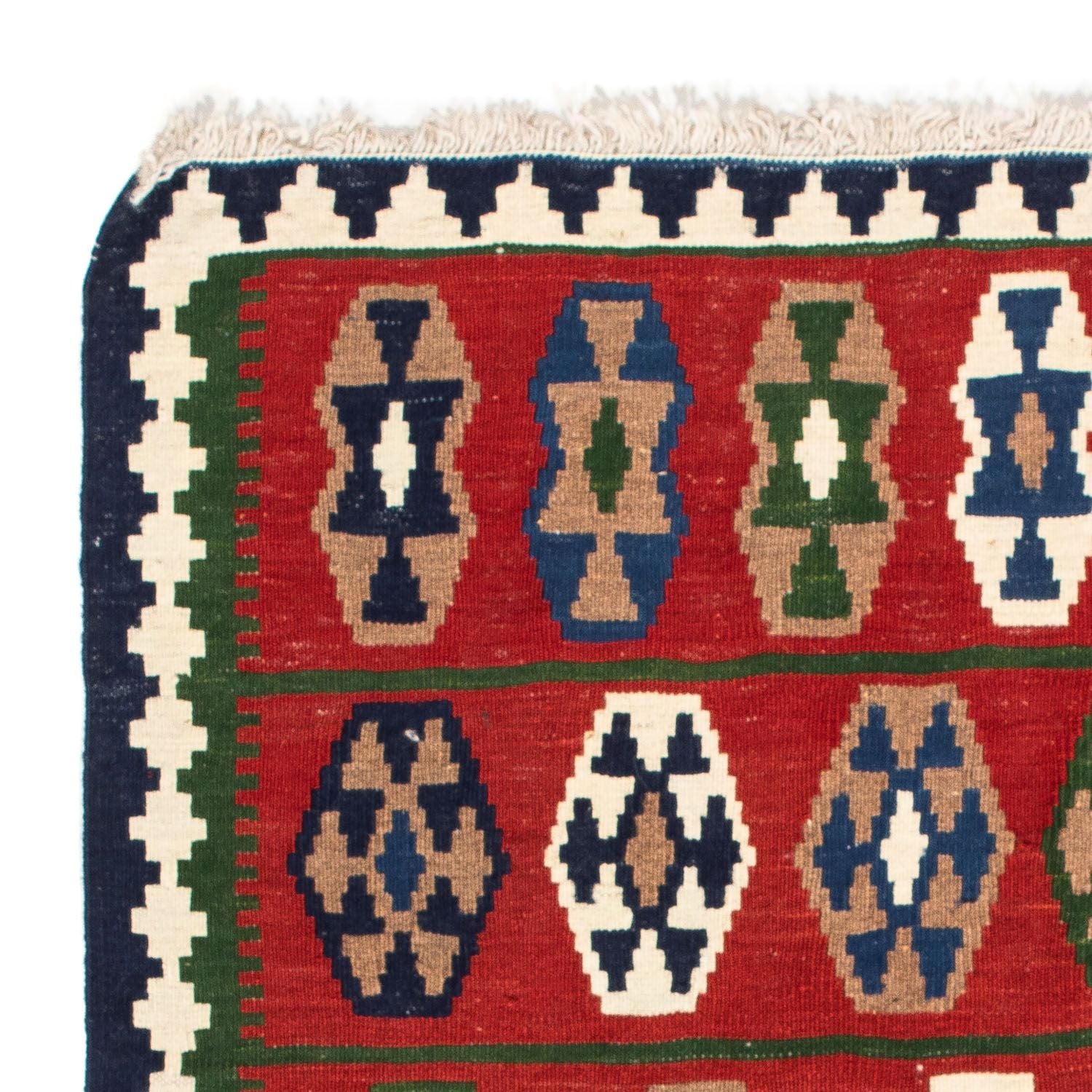 Tappeto Kelim - Orientale quadrato  - 100 x 98 cm - rosso scuro
