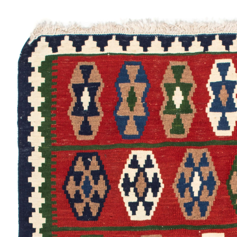 Tappeto Kelim - Orientale quadrato  - 100 x 98 cm - rosso scuro