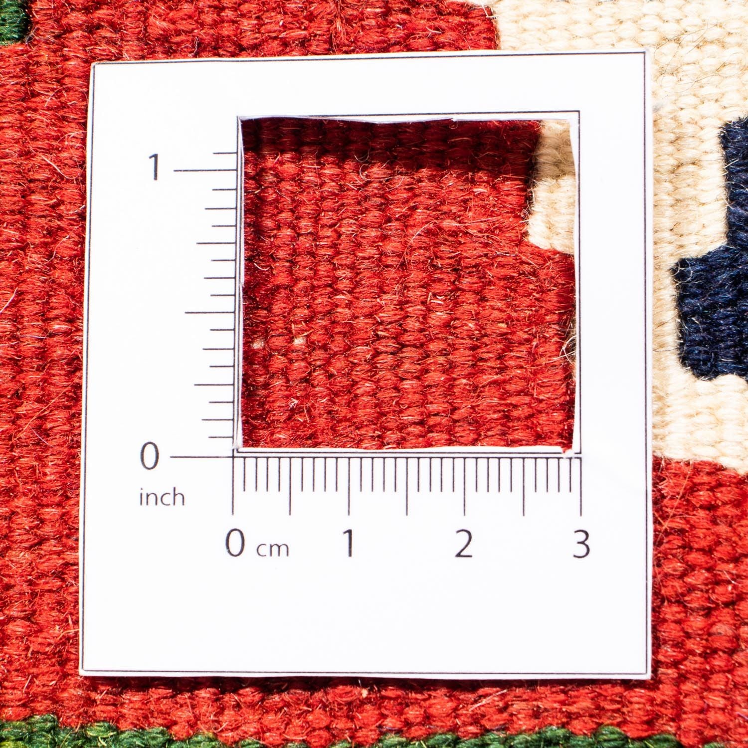 Tappeto Kelim - Orientale quadrato  - 100 x 98 cm - rosso scuro
