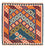 Tappeto Kelim - Orientale quadrato  - 104 x 100 cm - blu scuro