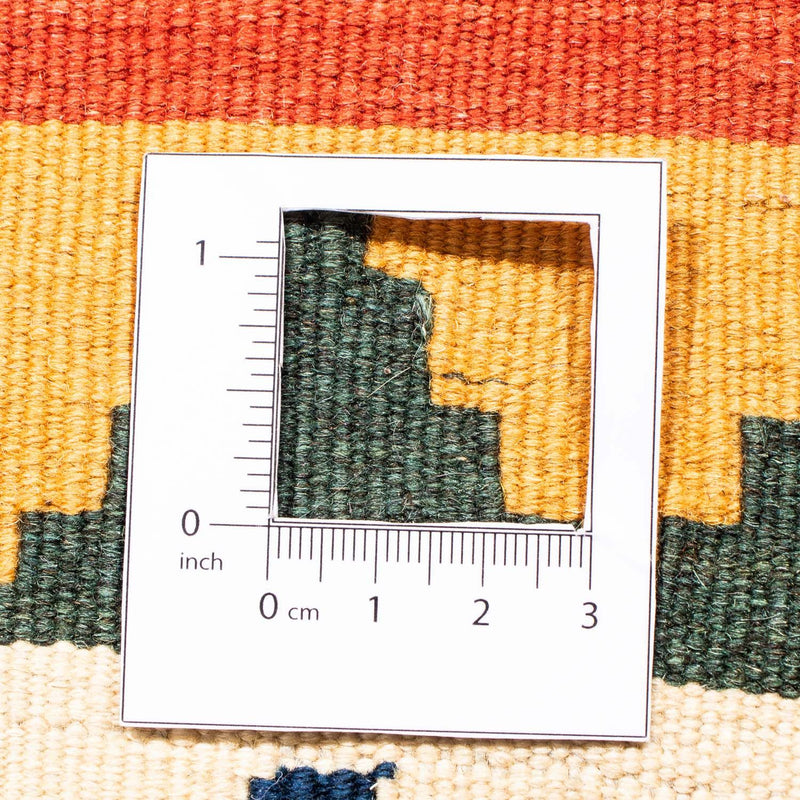 Tappeto Kelim - Orientale quadrato  - 105 x 100 cm - rosso scuro