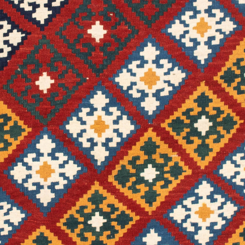 Tappeto Kelim - Orientale quadrato  - 100 x 97 cm - rosso scuro