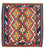 Tappeto Kelim - Orientale quadrato  - 102 x 101 cm - rosso
