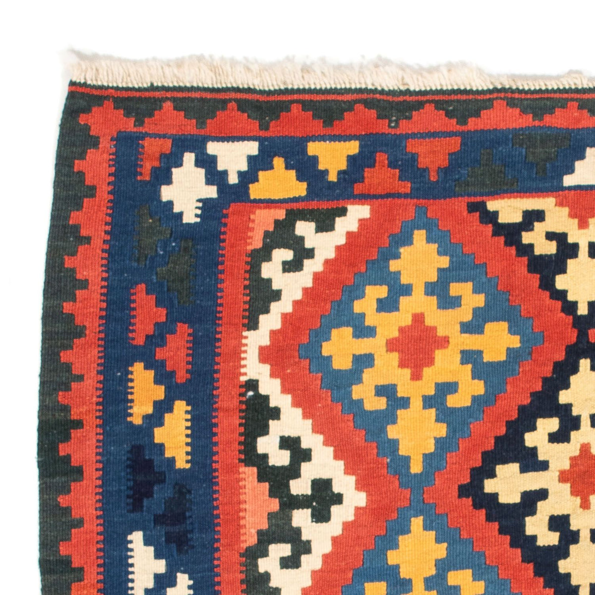 Tappeto Kelim - Orientale quadrato  - 102 x 101 cm - rosso