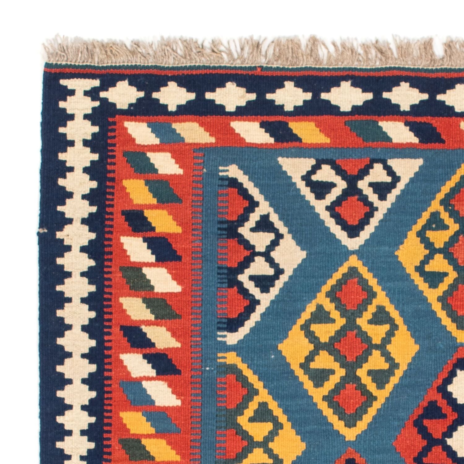 Tappeto Kelim - Orientale quadrato  - 101 x 99 cm - blu scuro