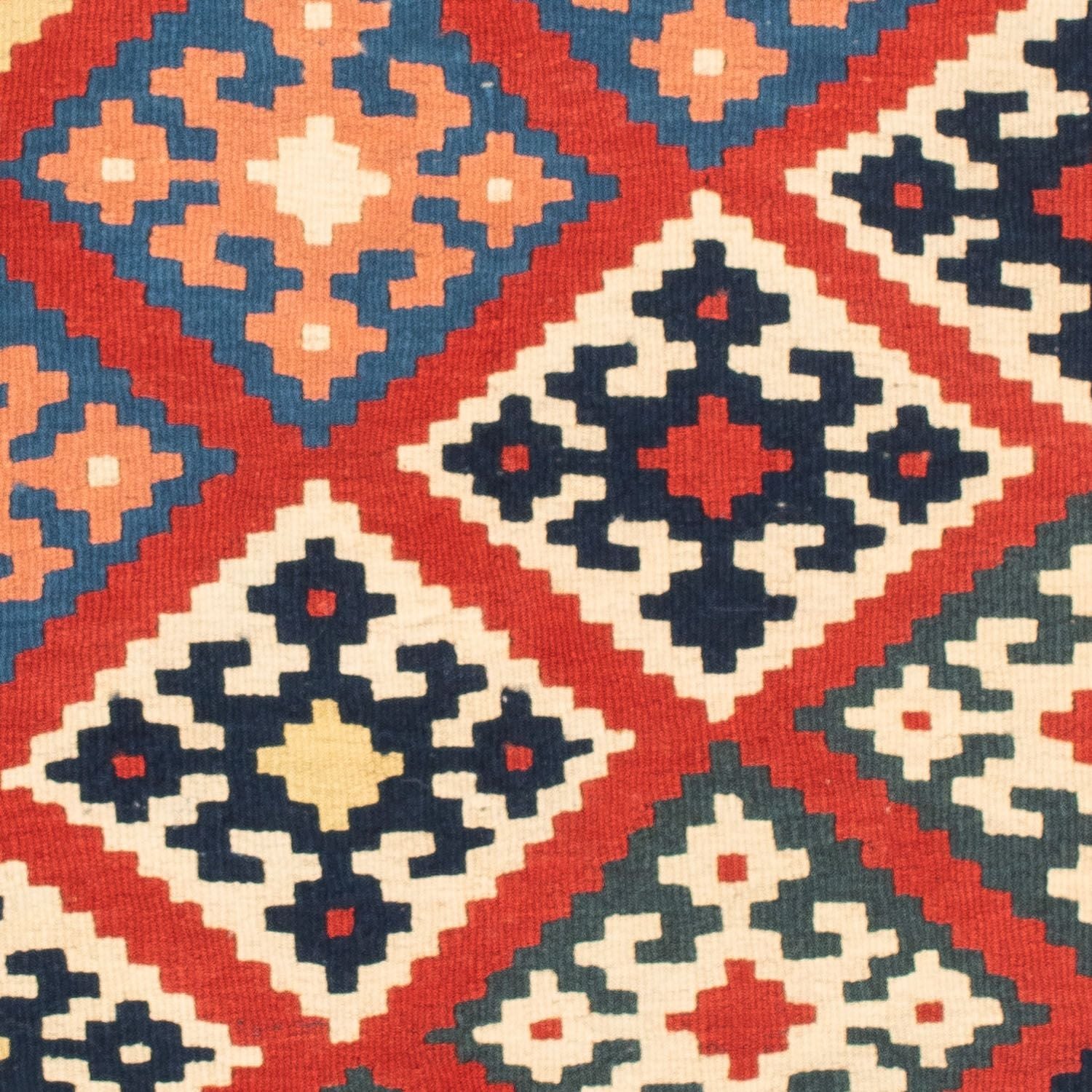 Tappeto Kelim - Orientale quadrato  - 105 x 101 cm - rosso scuro